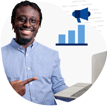 Marketing content writer supporting goals