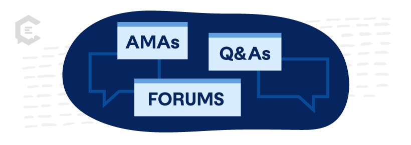 Interactive AMAs, Forums, and Q&A Sessions