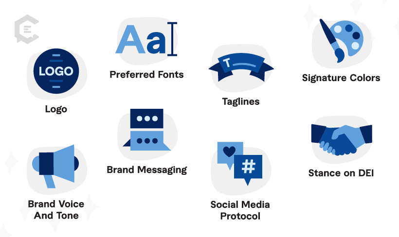 Elements of a brand guidelines