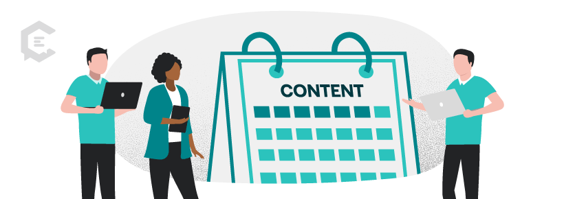 Creating a cross-departmental content calendar allows your teams to coordinate internal and external content timelines.