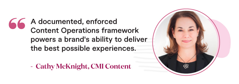 Content Operations framework powers a brand's ability to deliver the best possible experiences.
