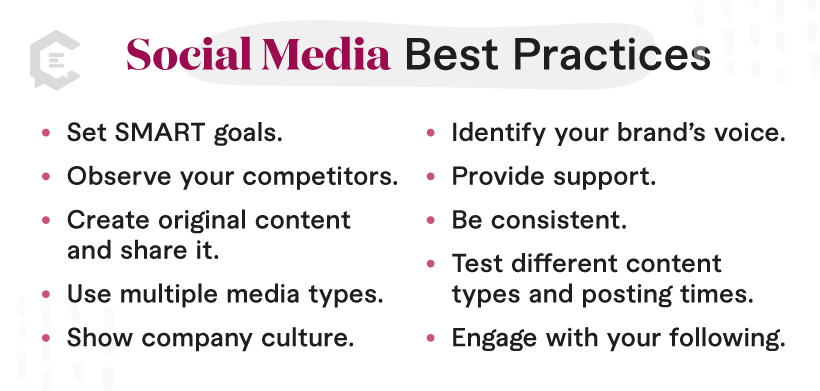 here are some best practices you can incorporate into your social media strategy: