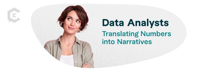 Data analysts translating numbers into narratives
