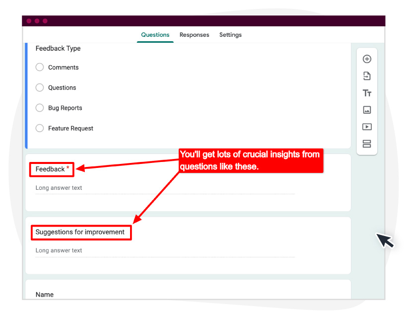 Simply choose a template that best aligns with your survey, and then make adjustments to the template.