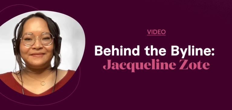 Behind the byline interview Jacqueline Zote