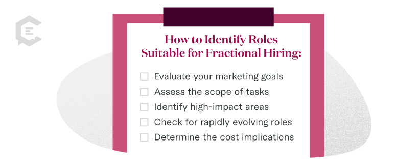 how to identify roles suitable for fractional hiring