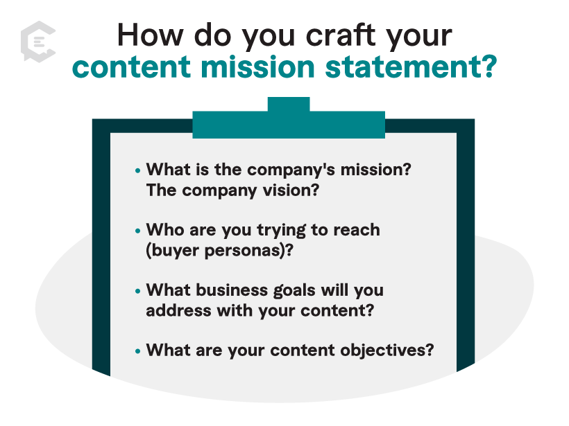 How do you craft your content mission statement?