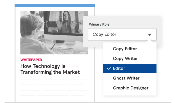 Adding roles on the platform to get freelance jobs