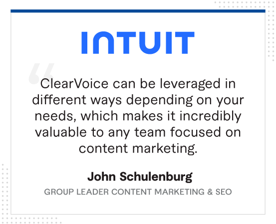 Intuit testimonial